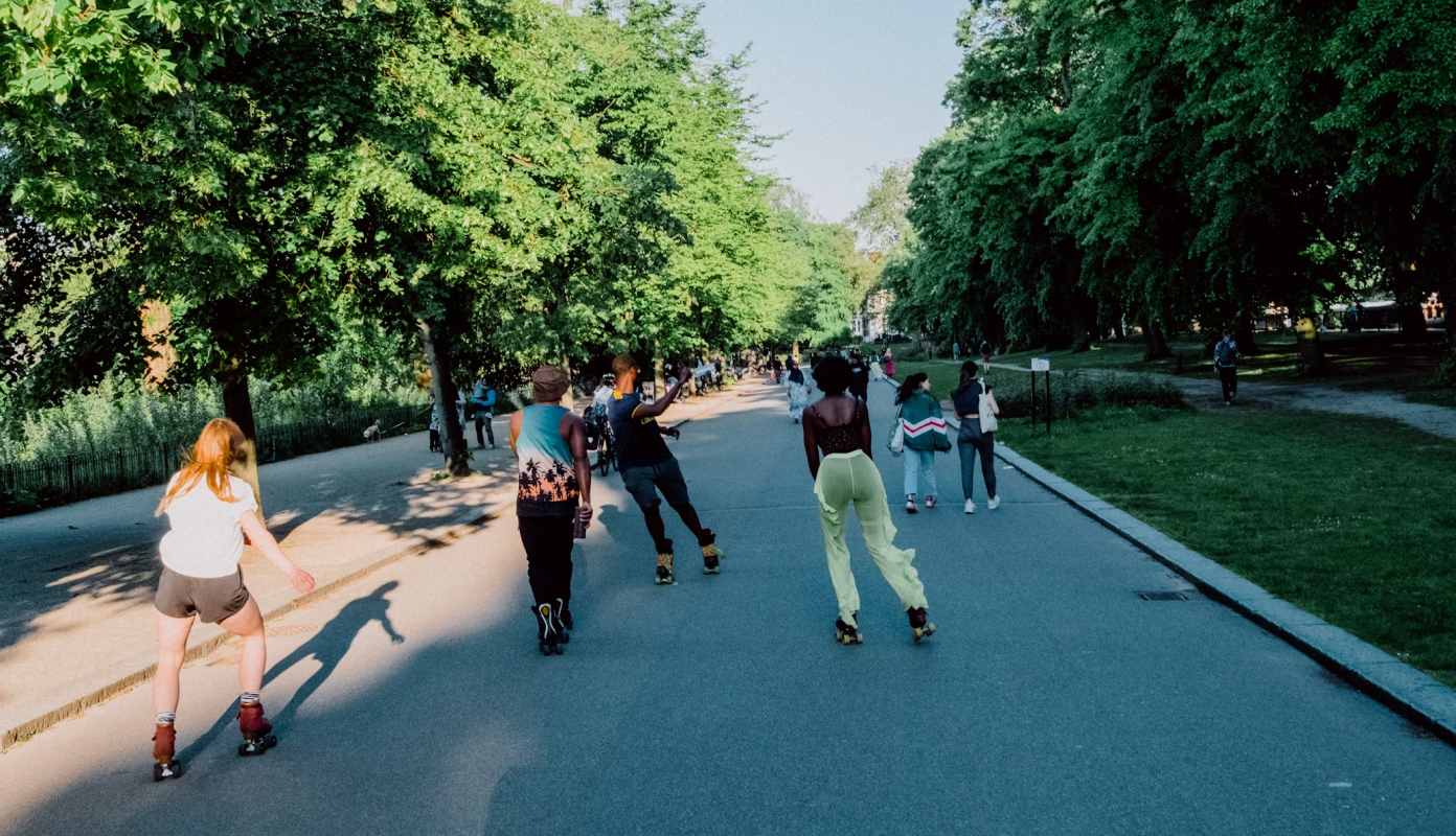 People skating